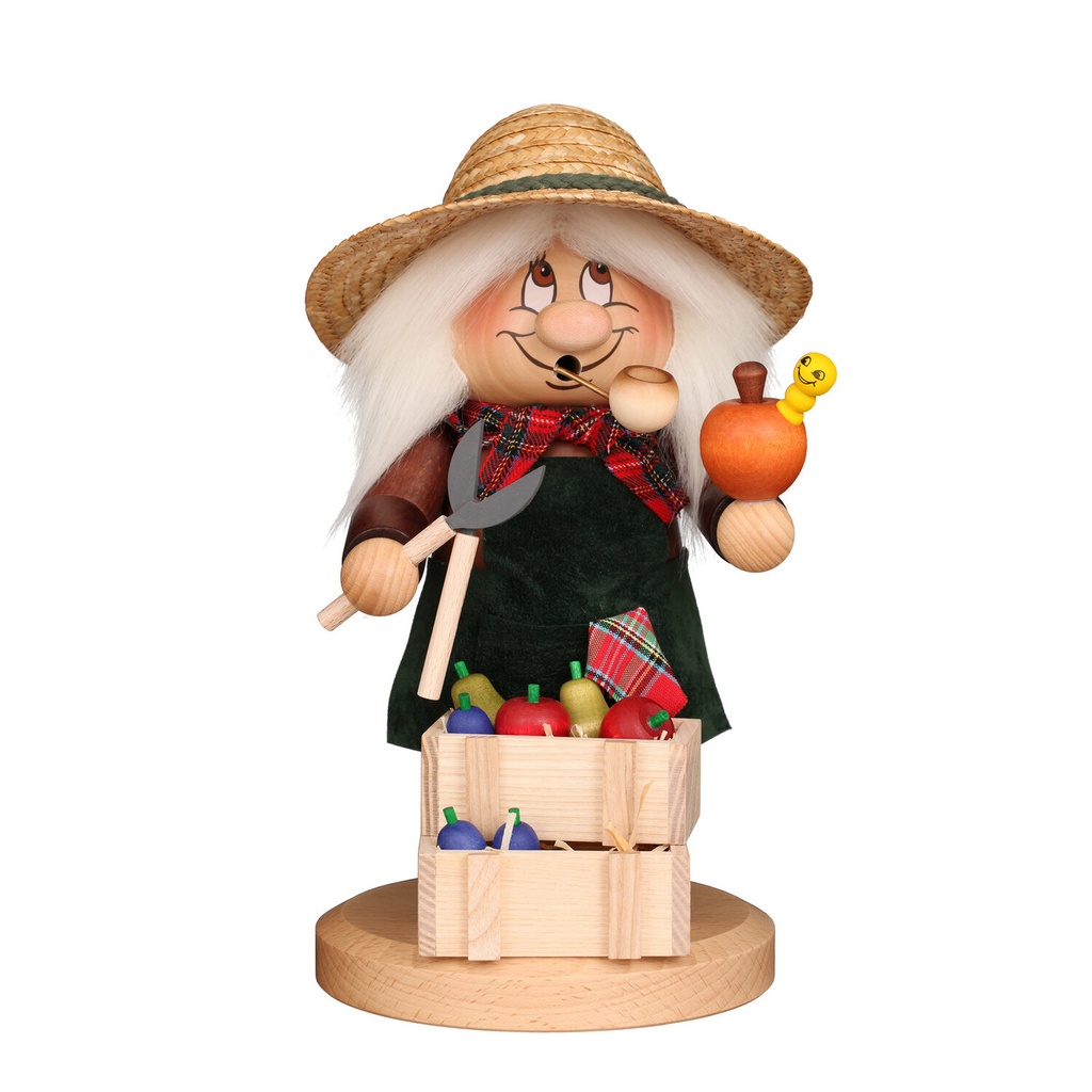 [CU 01 0875] Räuchermann - Wichtel Obstwiesenbauer