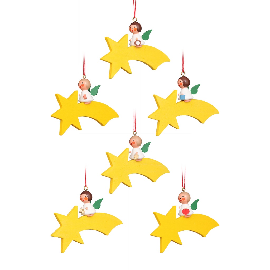 Baumschmuck - Miniengel auf Komet