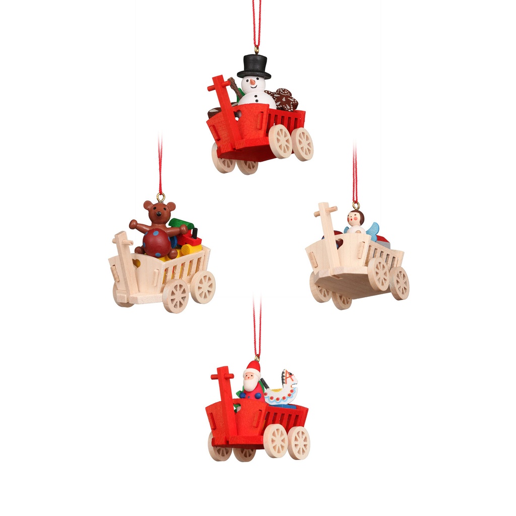 Baumschmuck - Heuwagen (sortiert)