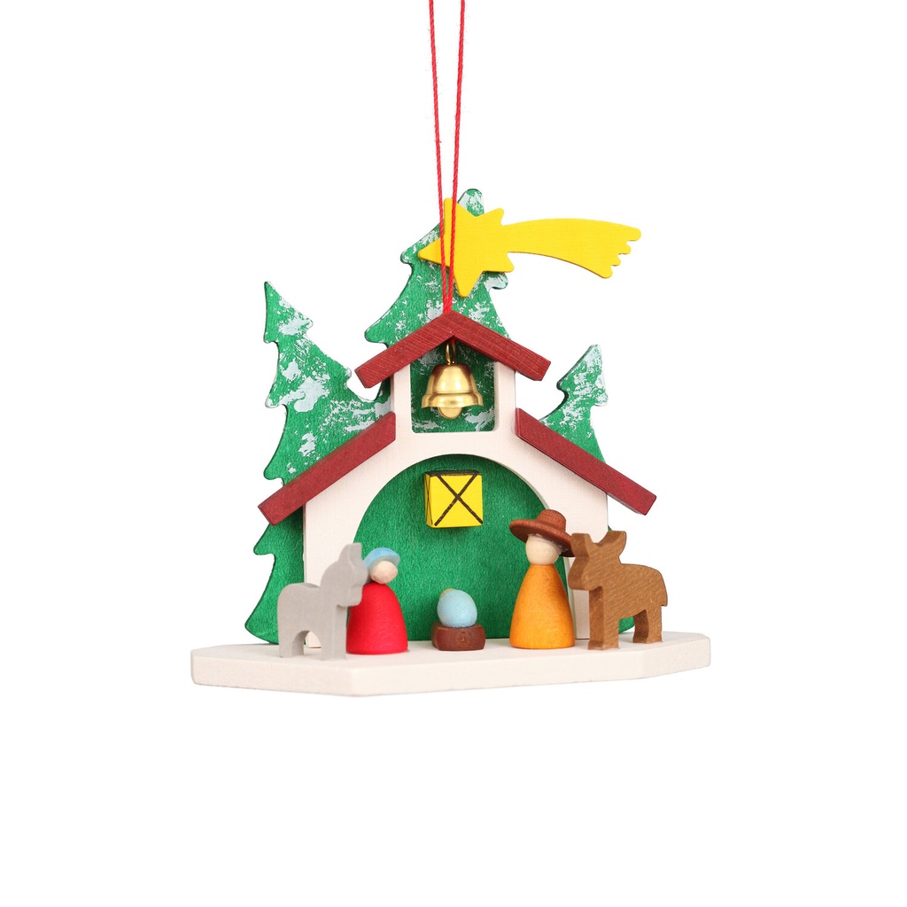 [CU 10 0582] Baumschmuck - Kapelle mit Hl. Familie