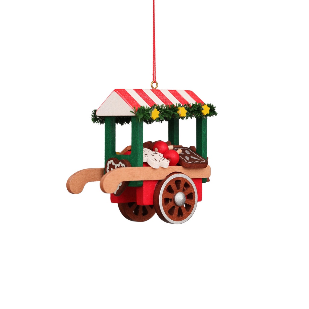 Baumschmuck - Marktwagen mit Lebkuchen
