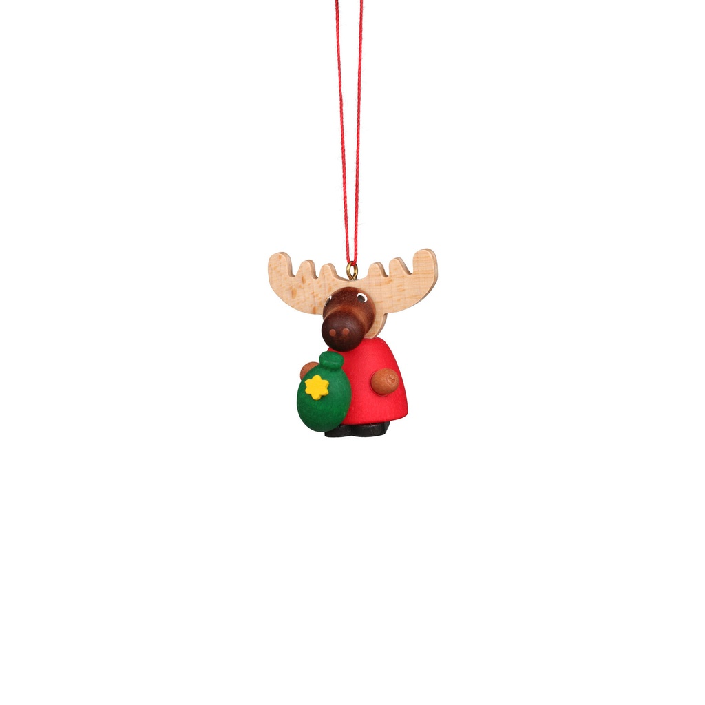 Baumschmuck - Elch Weihnachtsmann