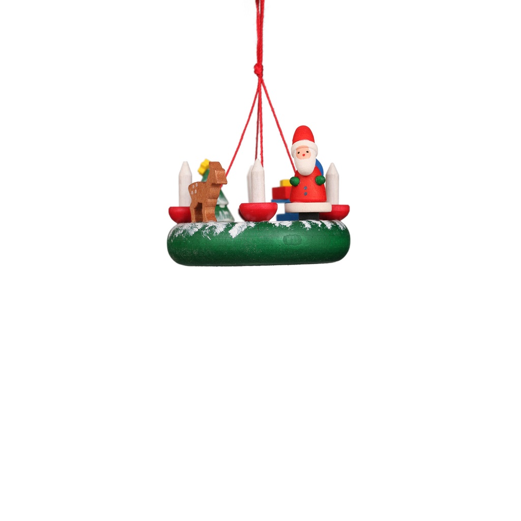Baumschmuck - Kranz mit Weihnachtsmann