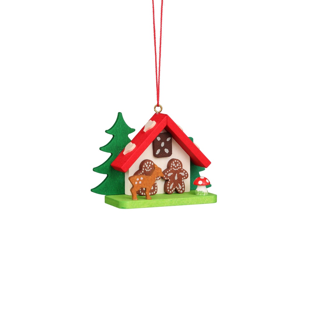 Baumschmuck - Hexenhaus mit Bambi
