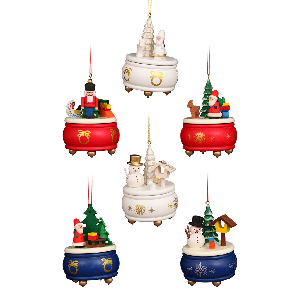 [CU 10 0927] Baumschmuck - Spieldosensortiment
