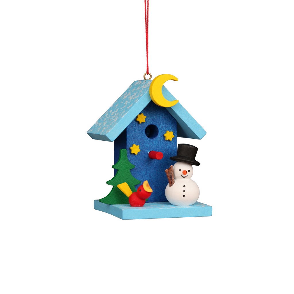[CU 10 0946] Baumschmuck - Vogelhaus mit Schneemann
