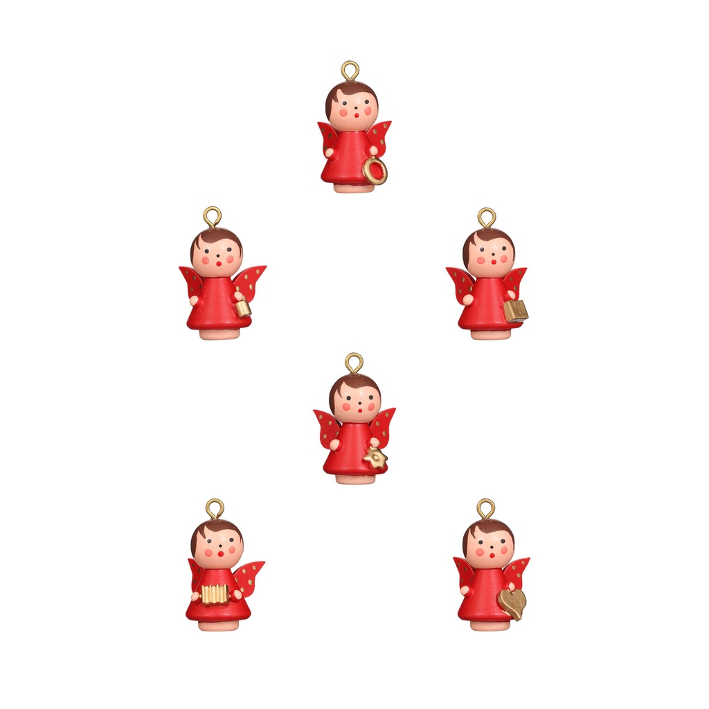 Baumschmuck - Engel weinrot (ohne Faden)