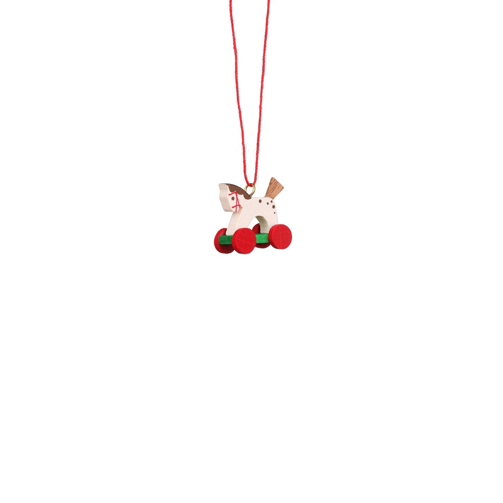 Baumschmuck - Fahrpferdchen mini matt