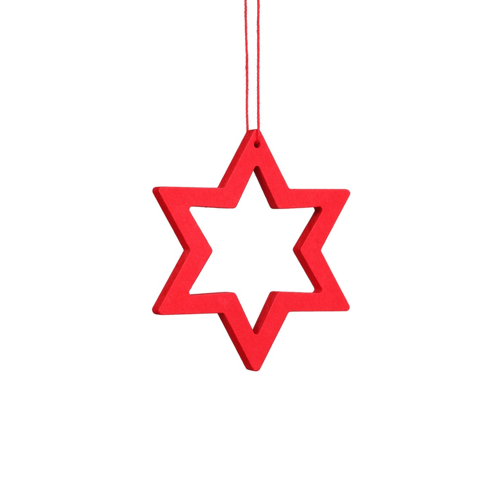 Baumschmuck - Stern rot