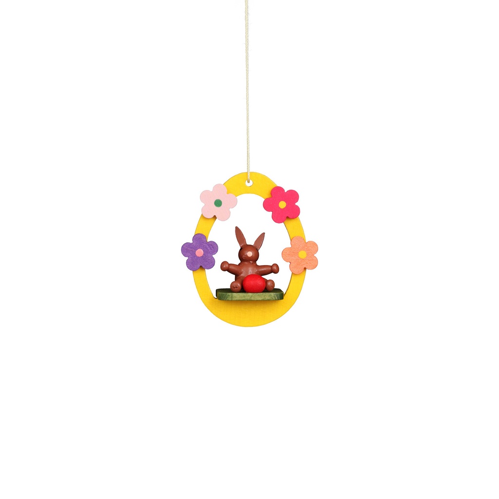 Baumschmuck - Hase braun im Ei