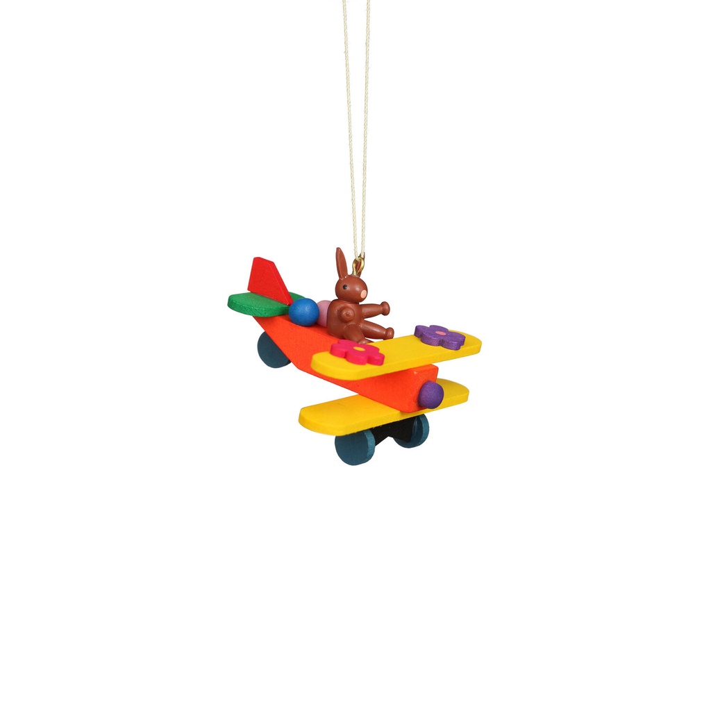 Baumschmuck - Hase auf Flieger