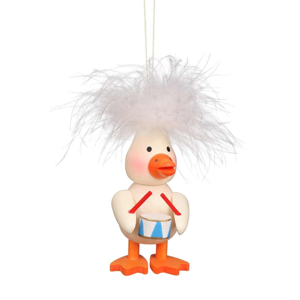 [CU 11 0701] Baumschmuck - Federentlein mit Trommel