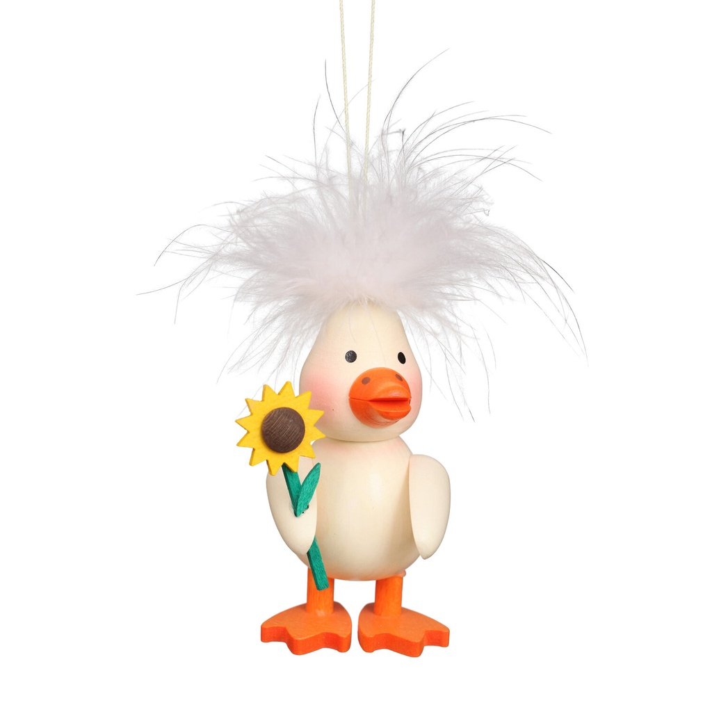 [CU 11 0702] Baumschmuck - Federentlein mit Blume
