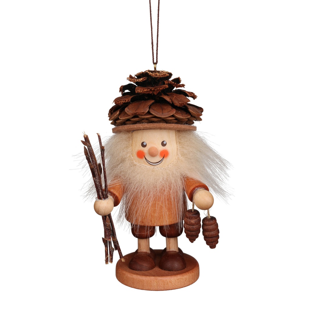 [CU 13 0703] Baumschmuck - Strolch Zapfenmännchen natur