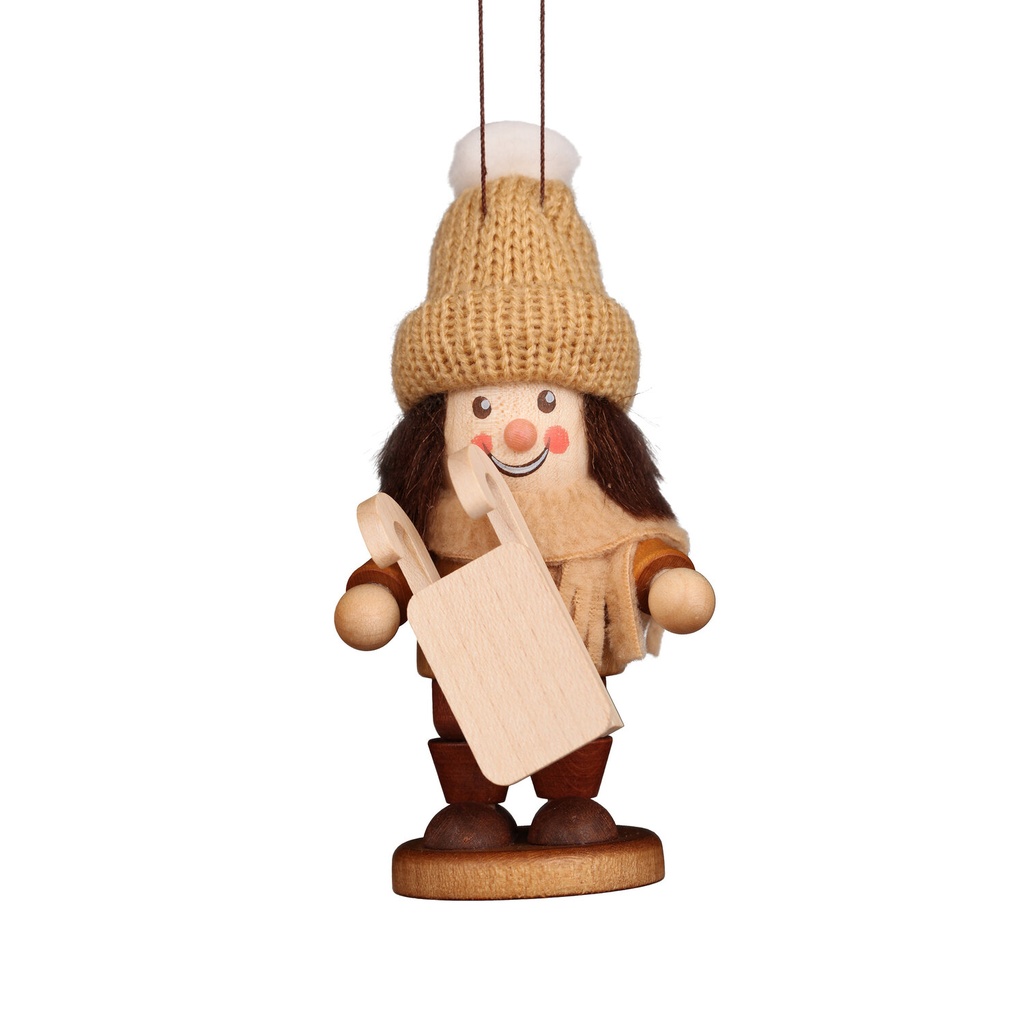 Baumschmuck - Strolch Rodler natur