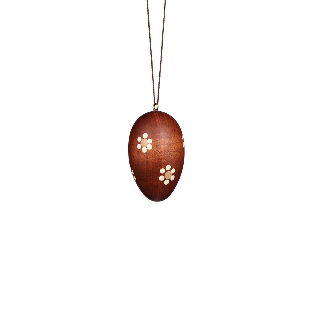 [CU 14 0702] Baumschmuck - Ei natur dunkel