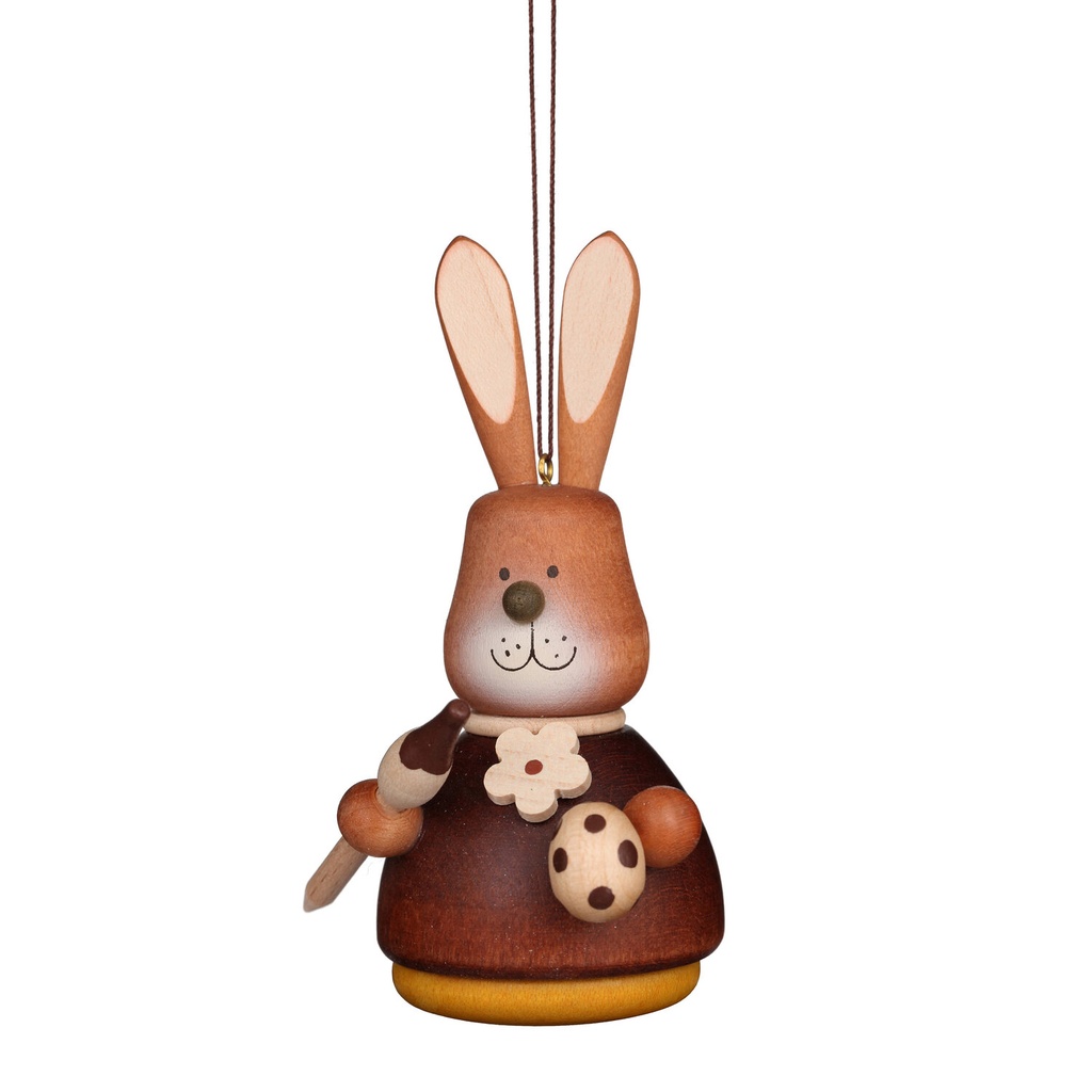 [CU 15 0208] Baumschmuck - Wackelhase mit Pinsel natur