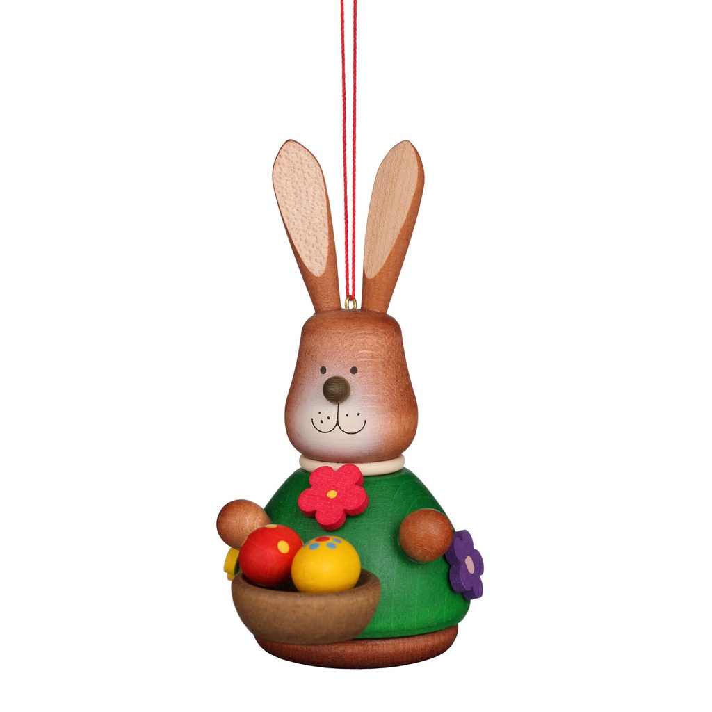 Baumschmuck - Wackelhase mit Eierkorb