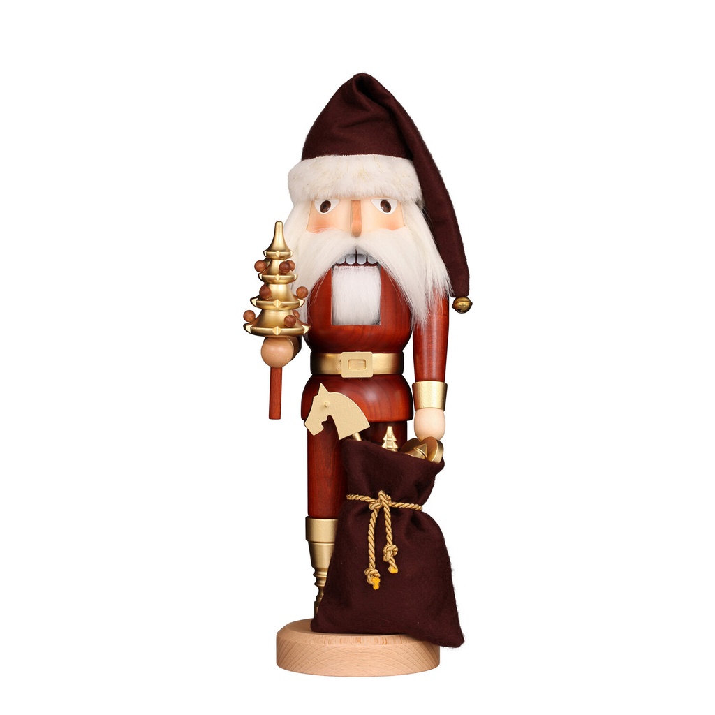 Nußknacker - Weihnachtsmann natur/gold