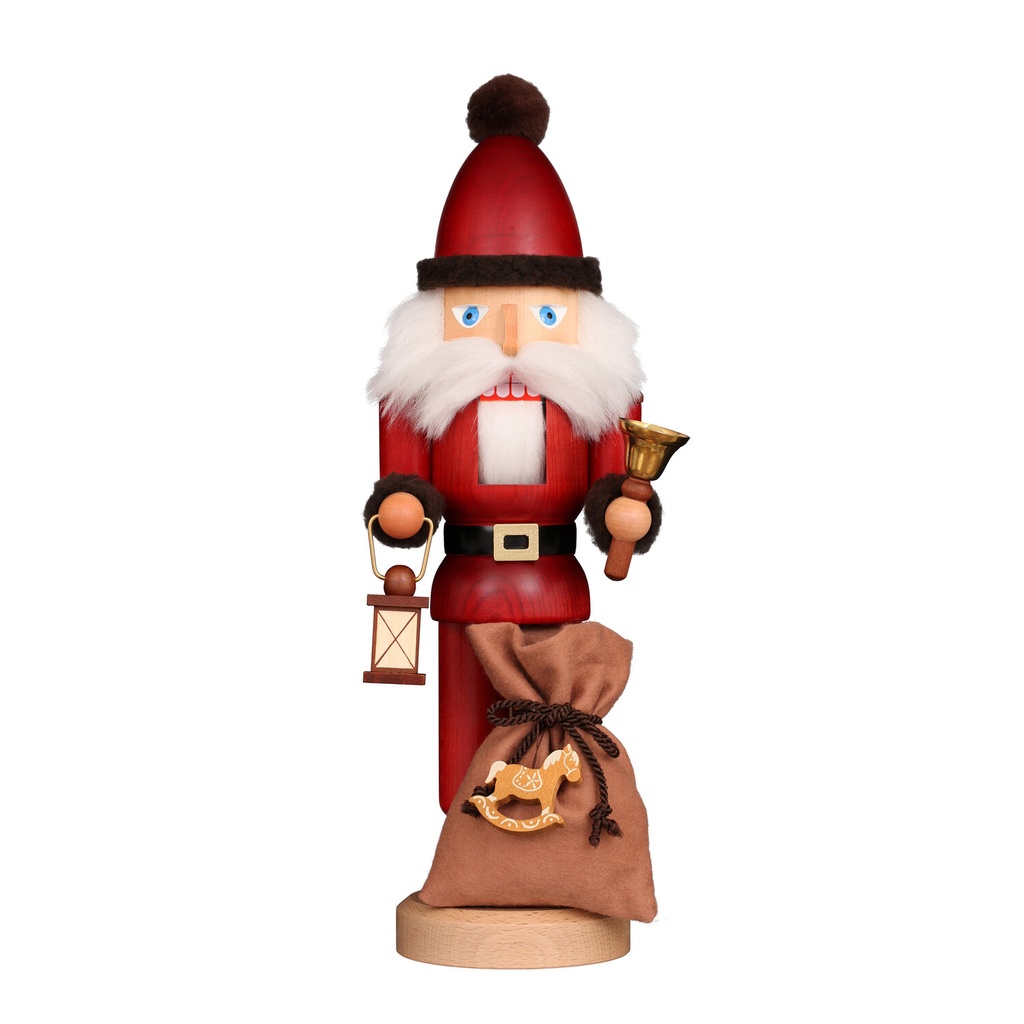 Nußknacker - Weihnachtsmann mit Glocke