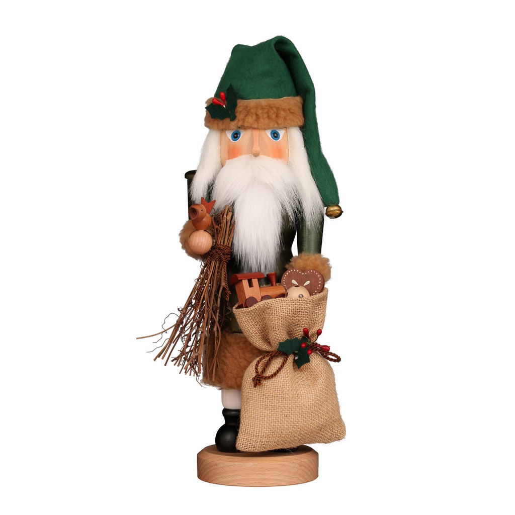 Nußknacker - Weihnachtsmann grün