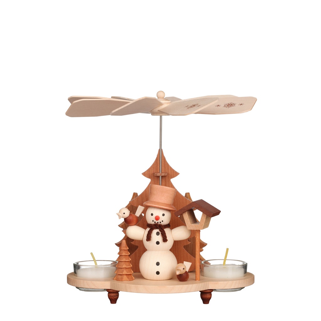 [CU 33 202] Pyramide Schneemann natur