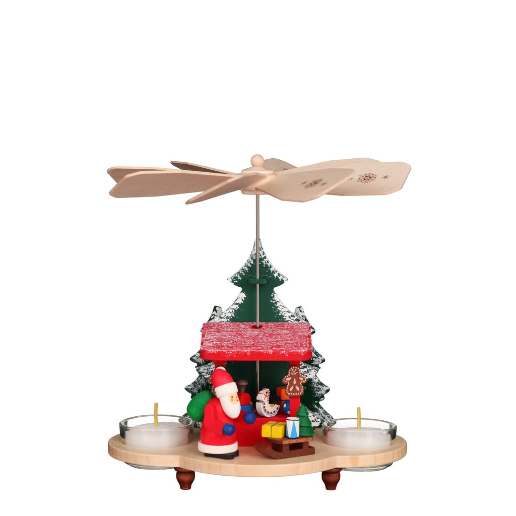 Pyramide Weihnachtsmann auf Striezelmarkt