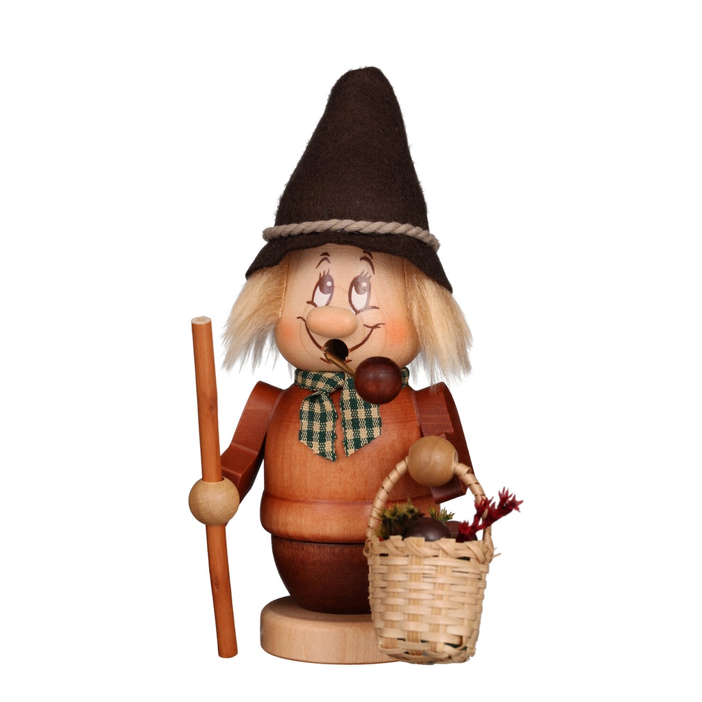 [CU 35 317] Räuchermann - Miniwichtel Pilzsammler