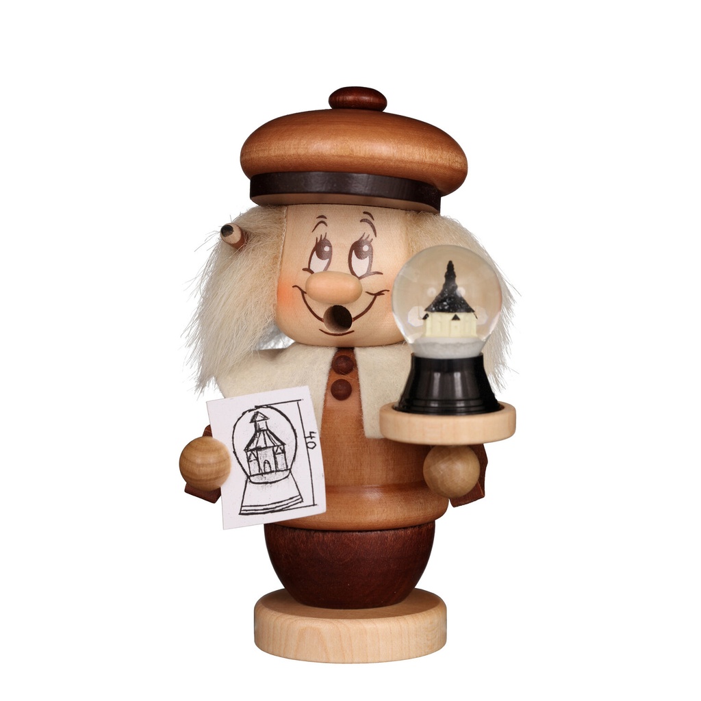 Räuchermann - Miniwichtel Schneekugelbauer