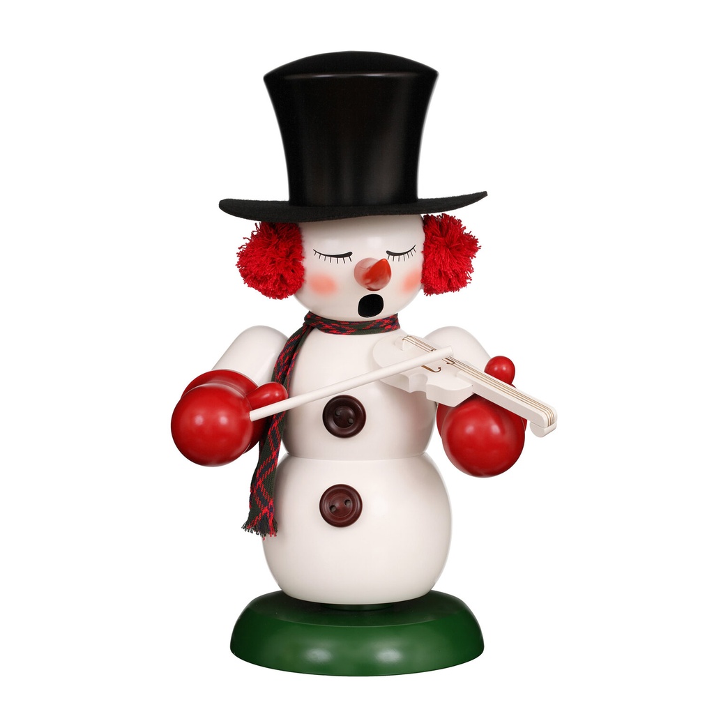 Räuchermann - Schneemann mit Geige
