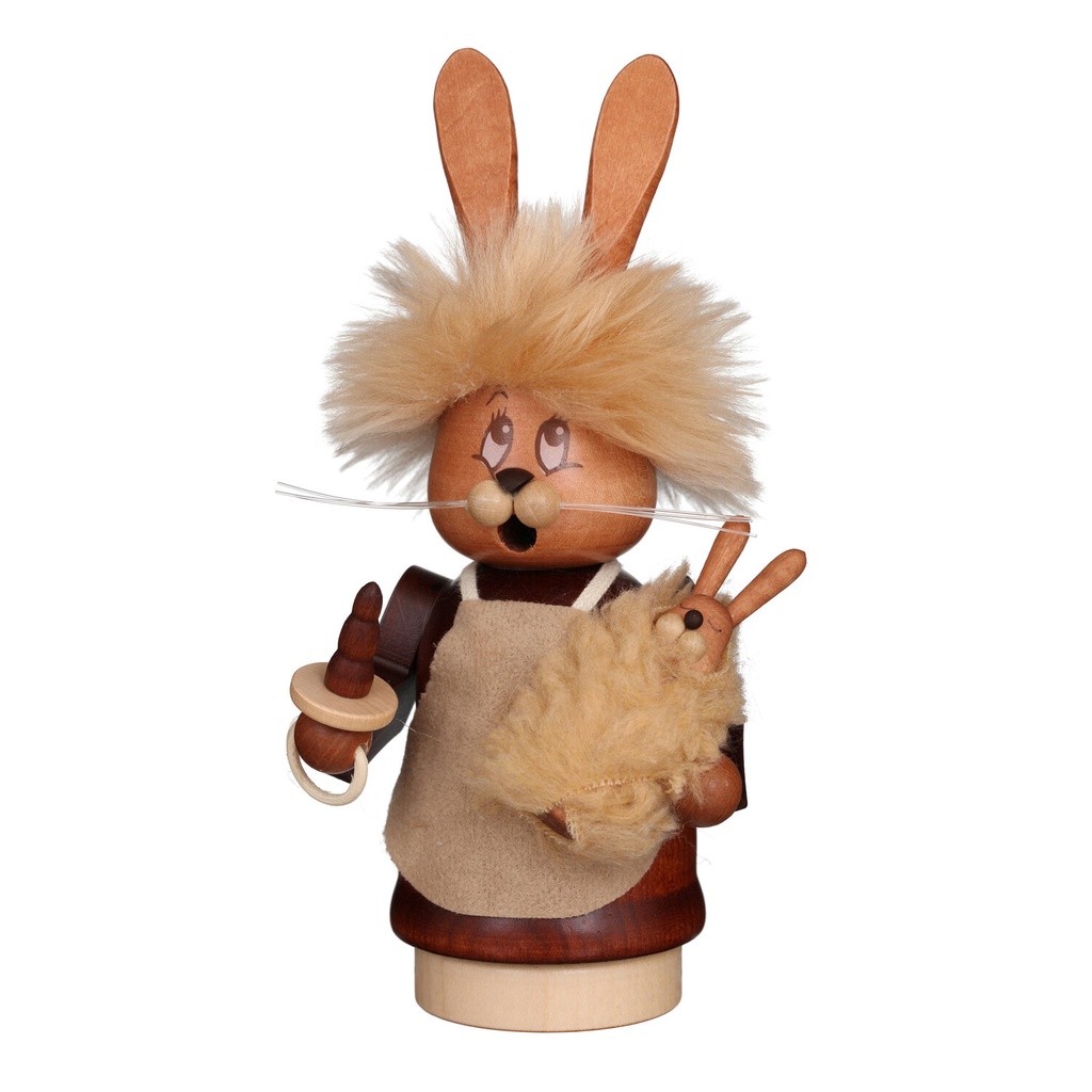 [CU 35 623] Räuchermann - Miniwichtel Häsin mit Baby