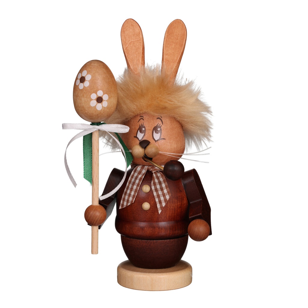 [CU 35 624] Räuchermann - Miniwichtel Hase mit Stab