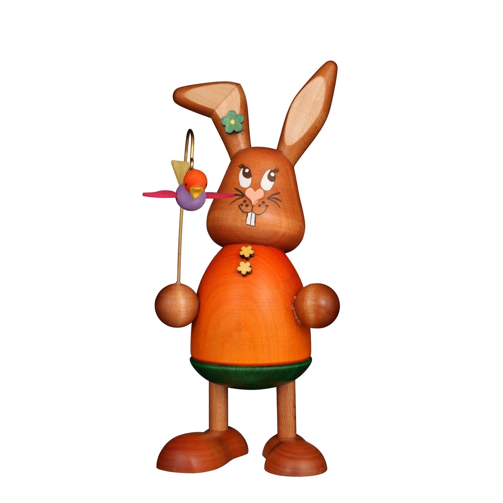 Hasenmädchen mit Vögelchen