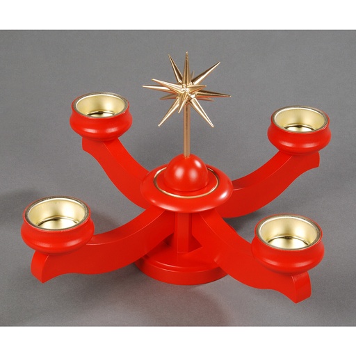 [AP 201/040/2] Adventsleuchter, rot - Weihnachtsstern