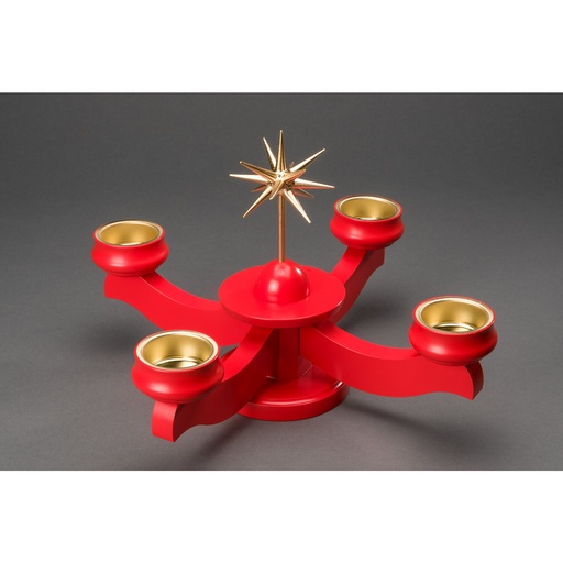 [AP 201/040/3] Adventsleuchter, rot - Weihnachtsstern