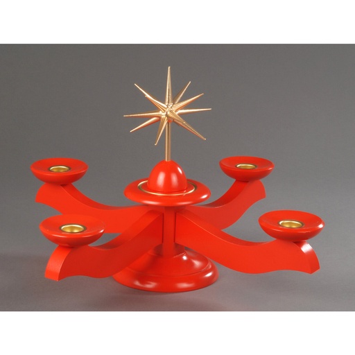 [AP 201/064] Adventsleuchter, rot - Weihnachtsstern 