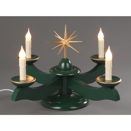 [AP 201/064 GE] Adventsleuchter, grün - Weihnachtsstern