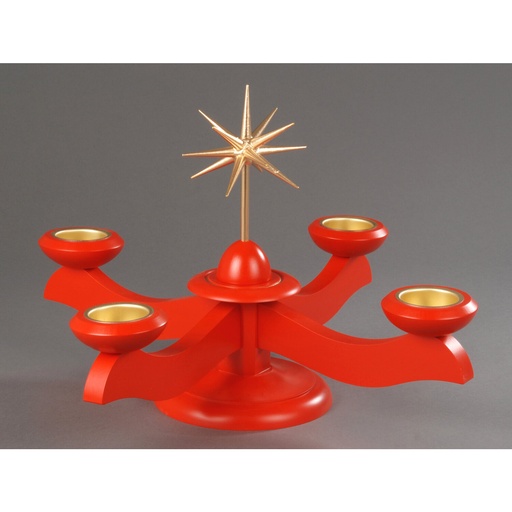 [AP 201/064/1] Adventsleuchter, rot - Weihnachtsstern