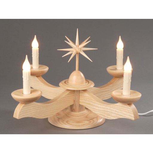 [AP 201/066 NE] Adventsleuchter, natur - Weihnachtsstern