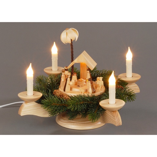 [AP 201/110 K] Adventsleuchter, natur - Christi Geburt