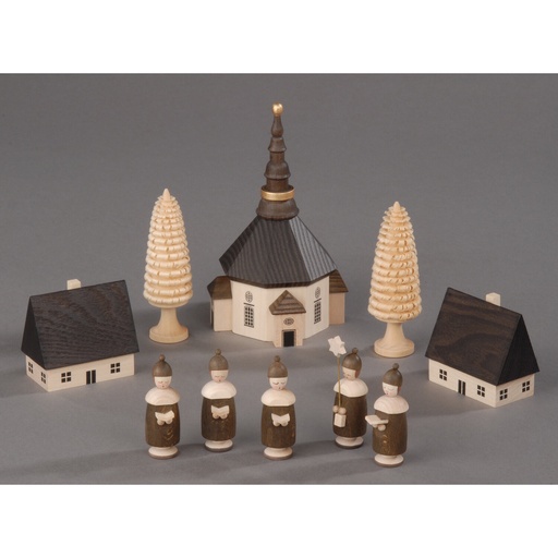 [AP 204/149/1] Seiffener Dorf, natur - Kurrende mit Mütze