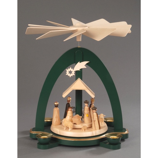 [AP 085/386 G] Pyramide, grün - Christi Geburt