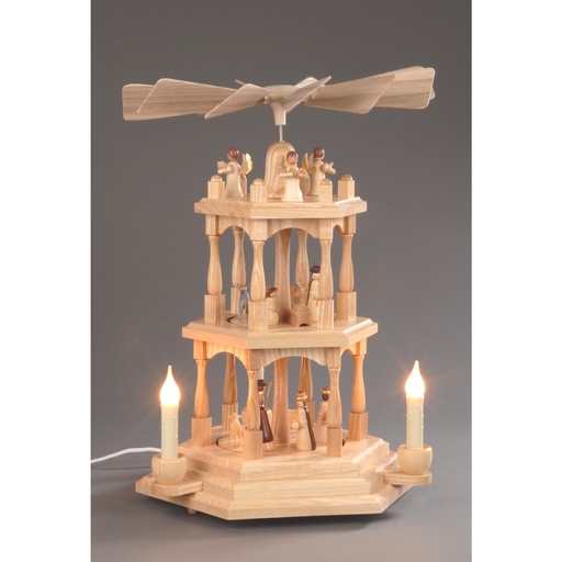 [AP 085/507 E] Pyramide, natur - Christi Geburt