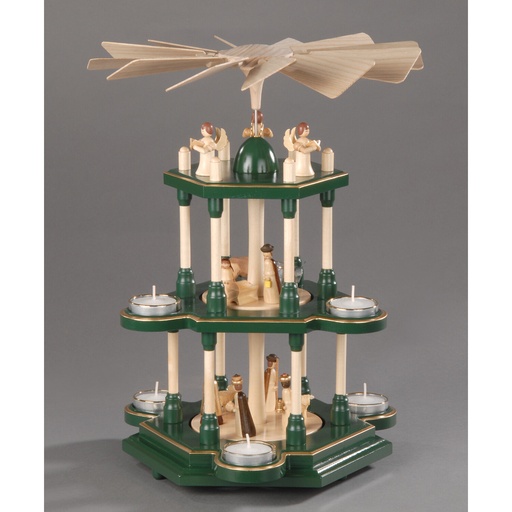 [AP 085/507/1 G] Pyramide, grün - Christi Geburt