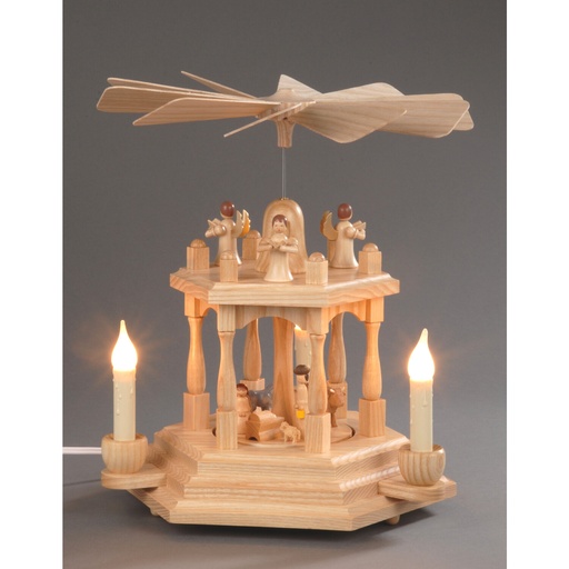 [AP 085/508 E] Pyramide, natur - Christi Geburt