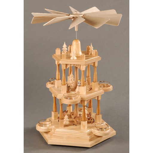 [AP 085/542/1] Pyramide, natur - farbige Reifentiere