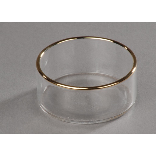 [AP 300/0383] Teelichthalter mit Goldrand - 40 mm Durchmesser