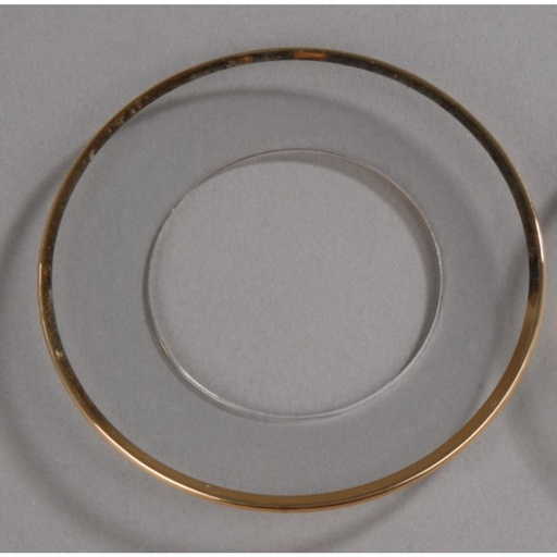 [AP 300/0399] Lichtmanschette mit Goldrand - Durchmesser 65 mm - Loch 40 mm